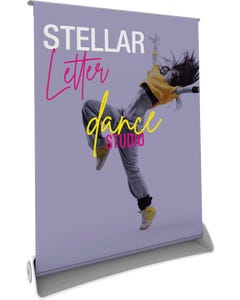 Stellar Letter Tabletop Retractable Banner Stand